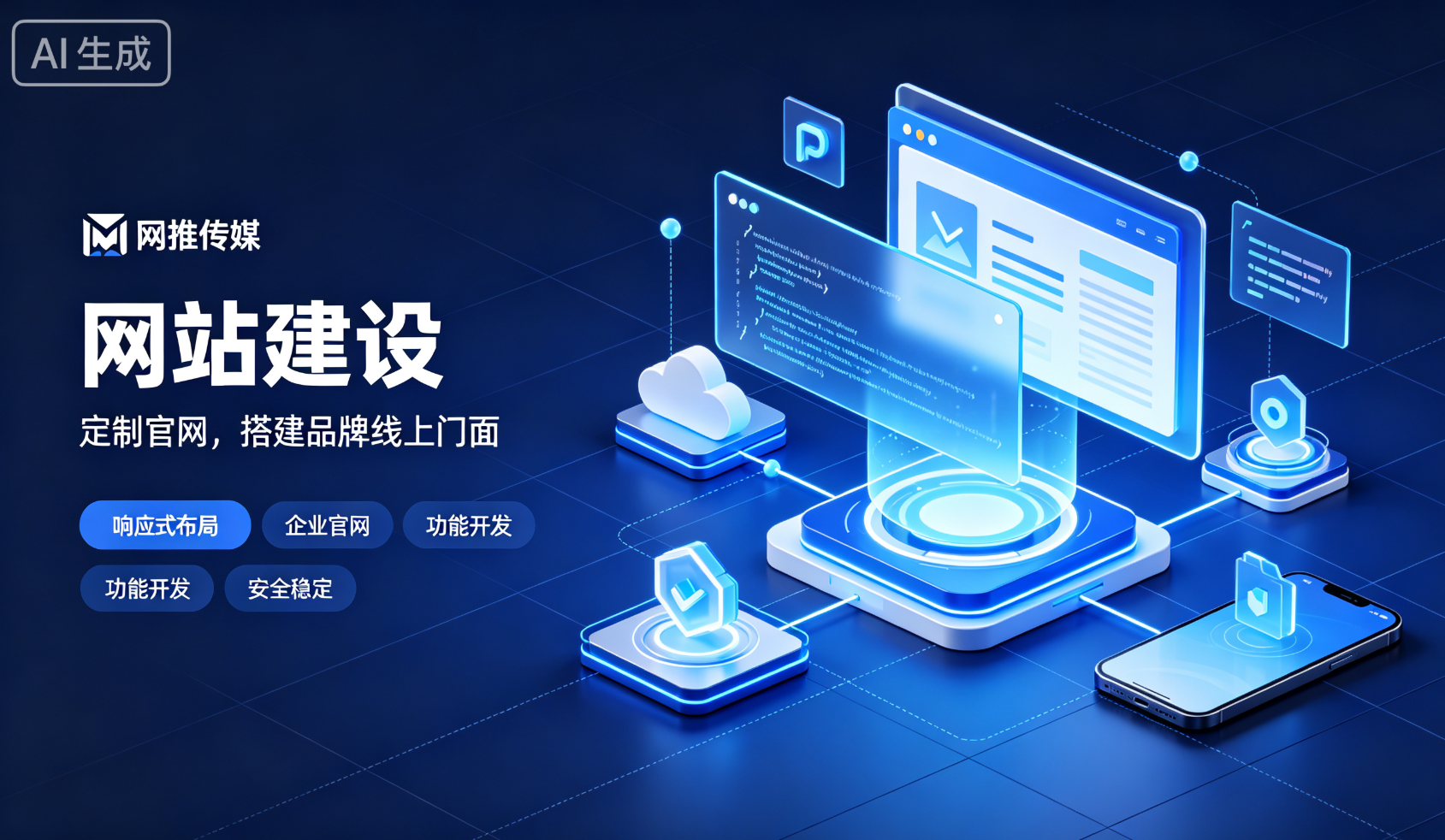 专业网站建设宣传图
